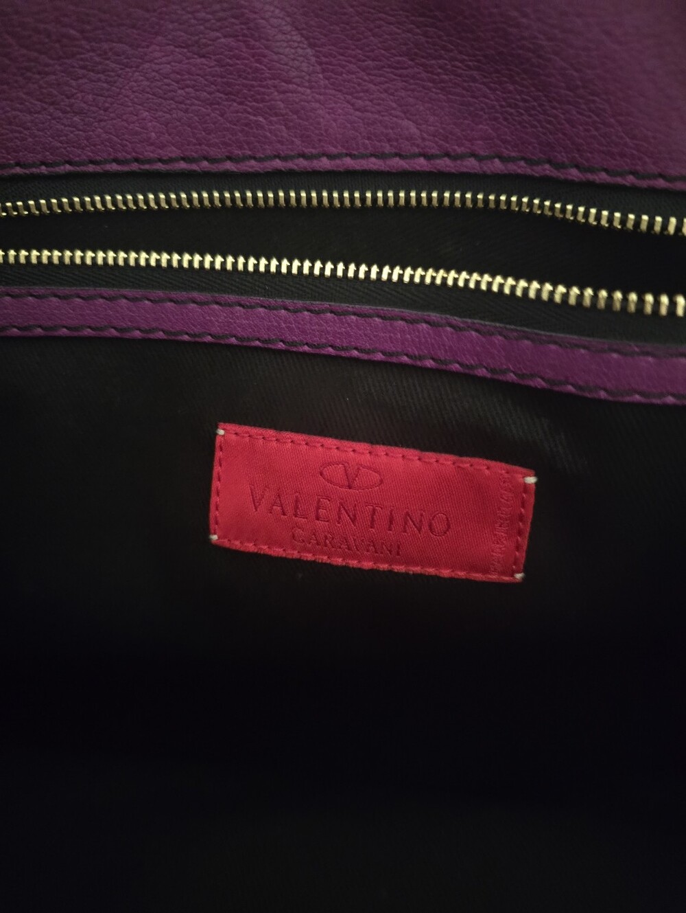 Valentino Garavani Histoire Braided Purple Patent Leather Handbag - Picture 10 of 15